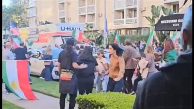 شاحنة تدهس حشدًا تظاهر ضد إيران في لوس أنجلس الأمريكية (فيديو)