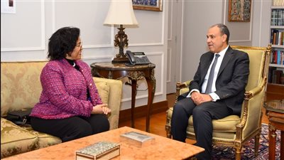 وزير الخارجية يبحث مع المديرة التنفيذية للنيباد تعزيز التعاون التنموي بأفريقيا (صور)