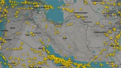 بعد غلقه 5 ساعات، عودة حركة الطيران في سماء إيران عقب إعادة فتح المجال الجوي 