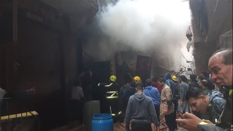 حريق بمنطقة السلام