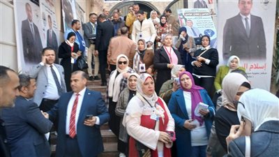 إقبال على انتخابات نقابة المحامين بالفيوم في منتصف اليوم (صور)