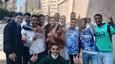 طلاب الإعدادية بالإسكندرية عن امتحان العربي: التعبير محتاج وقت شوية (فيديو وصور)