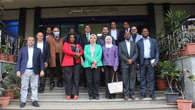 رئيس جامعة المنصورة يستقبل وفد معهد أمراض القلب بتنزانيا 