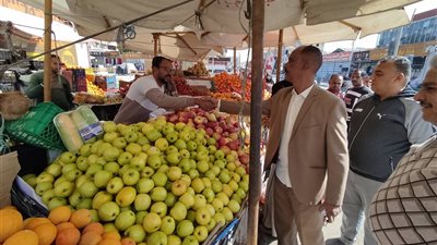 رئيس مركز الخارجة بالوادي الجديد يتابع القطاعات الخدمية والتموينية