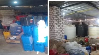 أمن سوهاج يداهم مخزنًا لإعادة تعبئة زيوت سيارات مجهولة بطما