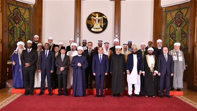 رسائل قوية من السيسي للعلماء المشاركين بالمؤتمر الدولي للمجلس الأعلى للشؤون الإسلامية (صور)