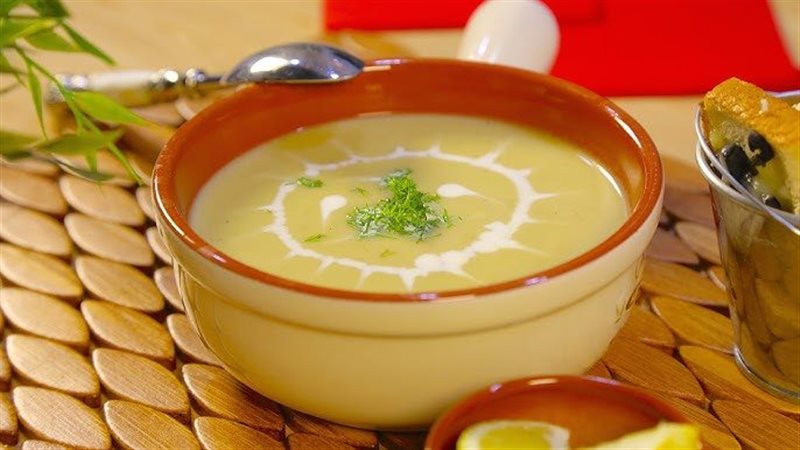شوربة البطاطس بالكريمة،