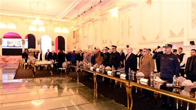 محافظ الدقهلية يشهد يوم الوفاء لأبناء جهاز الشرطة بالدقهلية بمناسبة العيد الـ74