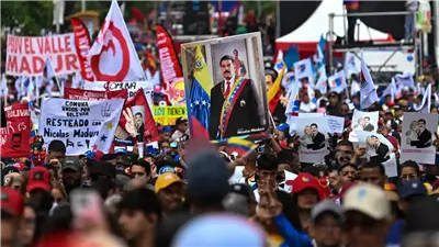 تظاهرة حاشدة في فنزويلا للمطالبة بالإفراج عن مادورو (فيديو) 