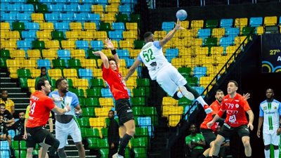 أمم أفريقيا لليد، منتخب مصر يتقدم على أوغندا في الشوط الأول