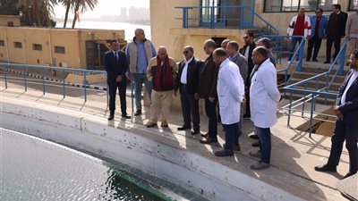 رئيس القابضة لمياه الشرب والصرف الصحي يتابع خطط الصيانة ويتفقد محطة مياه الروضة