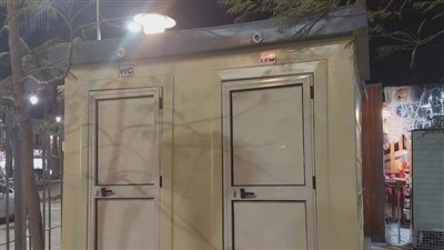  تركيب دورات مياه بحديقة بنت الشاطئ في دمياط 