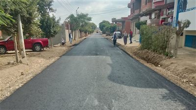 رصف طريق فرهاش بكوم حمادة بطول 5.5 كم وبتكلفة إجمالية بلغت 27.5 مليون جنيه