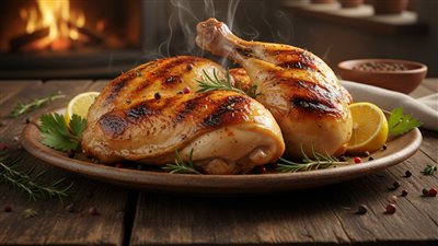 طريقة عمل فراخ مشوية بتتبيلة شتوية بنكهة مميزة