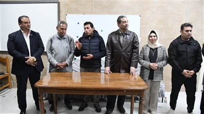 أشرف صبحي ومحافظ دمياط يتفقدان اختبارات «كابيتانو مصر 2026»