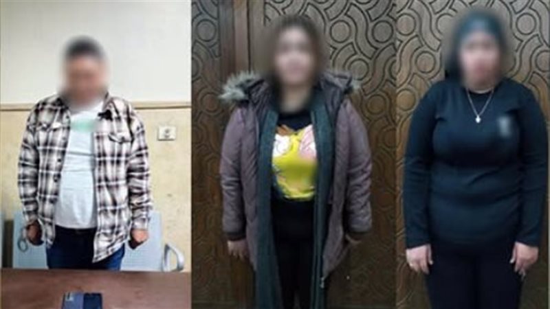 ضبط عاطل وسيدتين