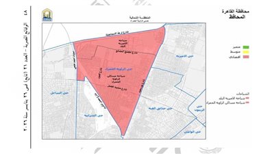 قانون الإيجار القديم، الزاوية الحمراء خالية من المناطق المتميزة والمتوسطة