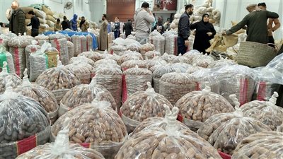 من 20 لـ 200 جنيه، أسواق طنطا تتزين بـ تمور رمضان (فيديو) 