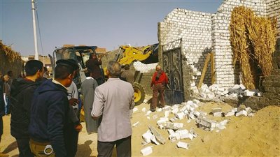 استرداد 600 فدان أراضٍ زراعية و2000 متر مبانٍ ضمن الموجة 28 للإزالات بأسيوط 
