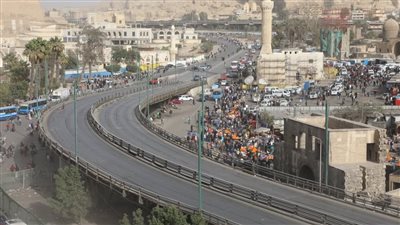 محافظ القاهرة يتفقد أعمال إزالة كوبرى السيدة عائشة (صور)