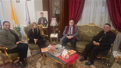 المطران شيحان يناقش الحوار بين الكنائس مع امين مجلس كنائس الشرق الأوسط