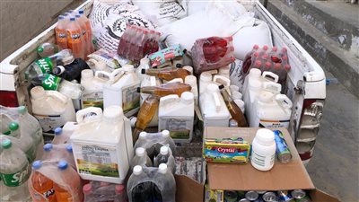 التحفظ على زيت سيارات مغشوش وزبدة مجهولة المصدر في حملة تموينية بالفيوم 