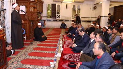 ​محافظ دمياط يشهد احتفالية الأوقاف بليلة النصف من شعبان بالجامع الجديد (صور) 