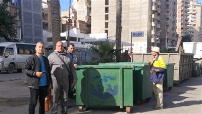 محافظ الإسكندرية: توزيع 55 حاوية مخلفات و25 سلة مهملات على الأحياء
