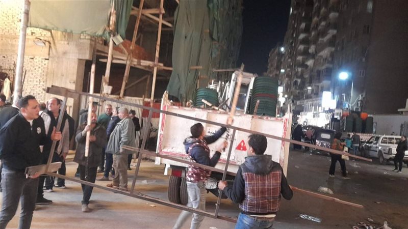 رفع الاشغالات بشارع