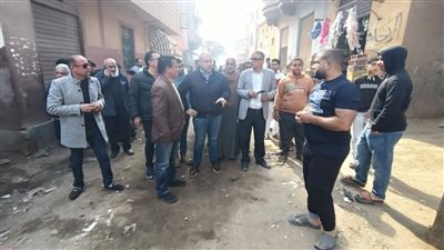 نائب محافظ الجيزة يتفقد قرية الطرفاية والبدرشين لحل مشكلة تسرب المياه
