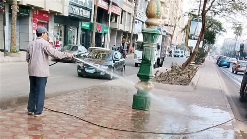 جانب من حملة النظافة،