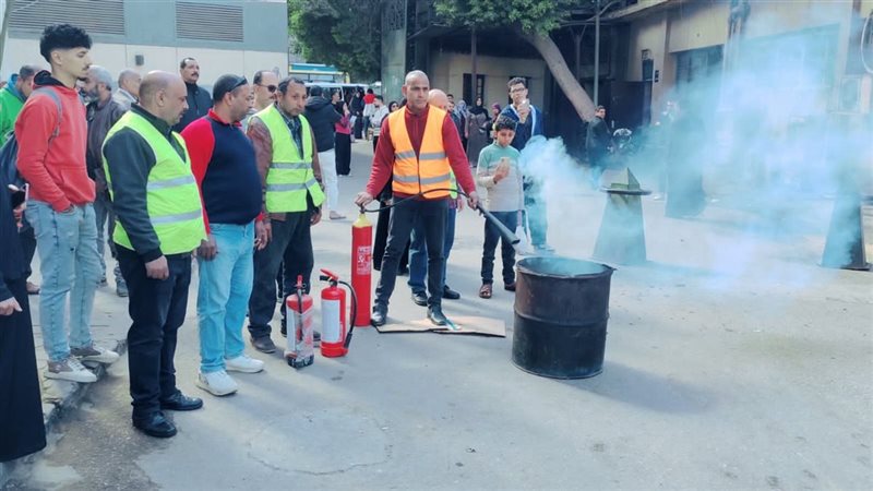 مناورة إخلاء بقصر