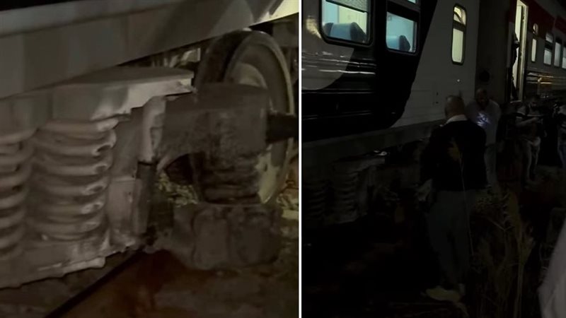 خروج عربة قطار عن