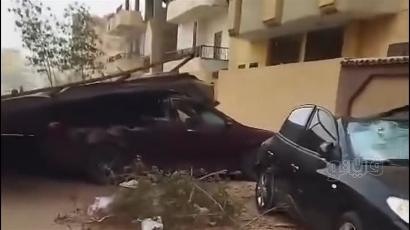 تهشم سيارات وسقوط