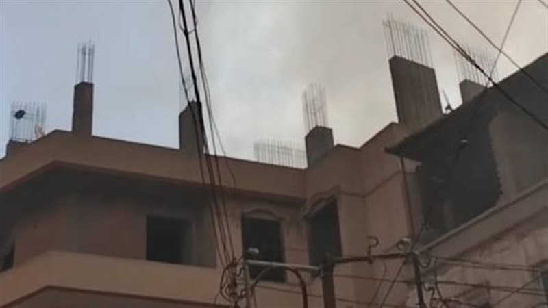 حريق بمخزن ملابس