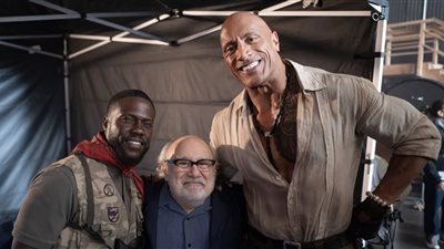 ذا روك لداني ديفيتو بعد انتهاء تصوير JUMANJI3: العمل معك والتعلم منك شرفً كبير