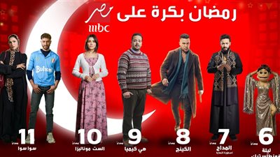 عرض 5 مسلسلات على شاشة MBC غدا، تعرف عليها 
