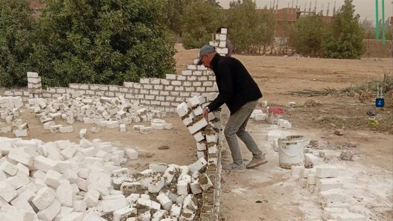 إزالة 64 حالة تعدي بالبناء المخالف