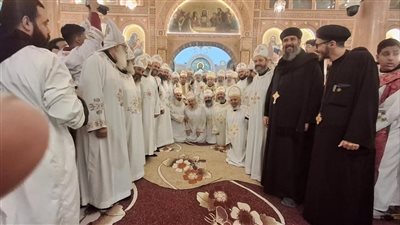 الأنبا مرقس يرسم كاهنين للخدمة في إيبارشية شبرا الخيمة