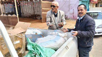 ضبط 1480 قطعة كرتون وصاج مخصصة لتصنيع الألعاب النارية في طوخ