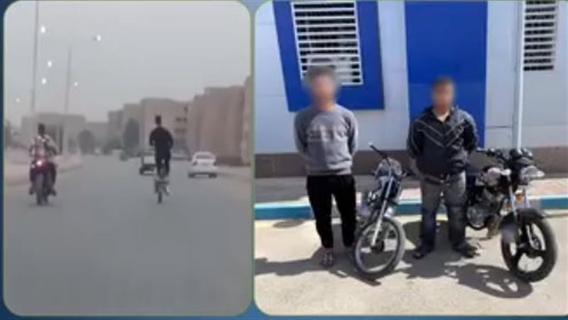 ضبط قائدي دراجتين