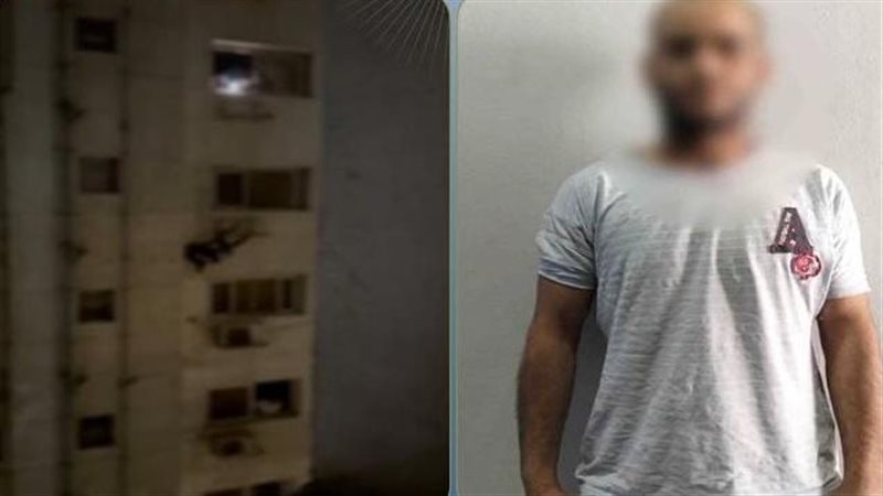 سقوط متهم حاول تسلق