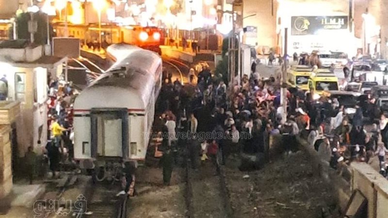 حادث قطار بمزلقان