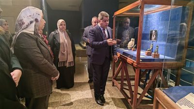 نائب المحافظ الشرقية تفتتح معرضين مؤقتين داخل متحف تل بسطة بالزقازيق