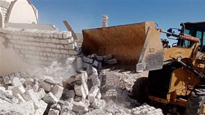 إزالة 21 حالة تعد على أملاك الدولة في الوادي الجديد 