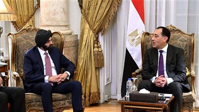 مدبولي لـ رئيس مجموعة البنك الدولي: مصر تجاوزت مختلف التحديات منذ 2011