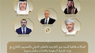 اتصالات مكثفة لوزير الخارجية مع نظرائه بالسعودية والإمارات وعُمان وسوريا 