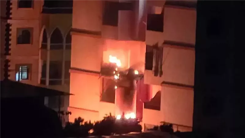 المبنى المستهدف في