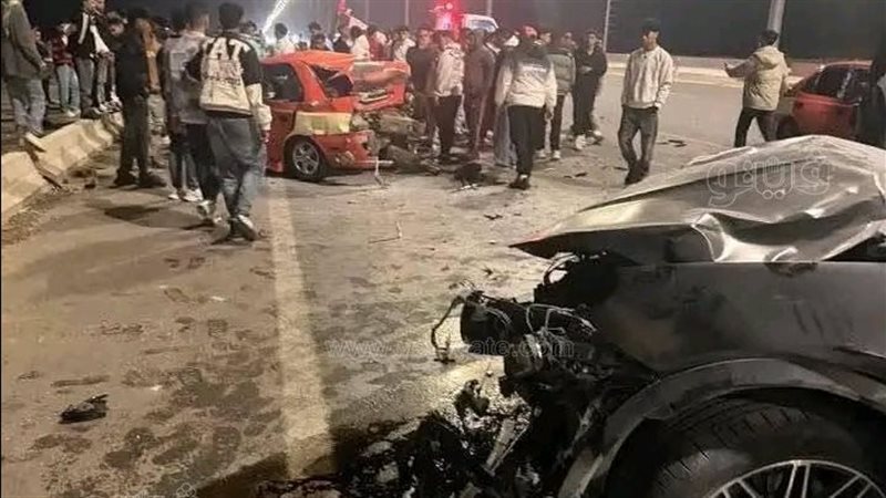  حادث تصادم على طريق