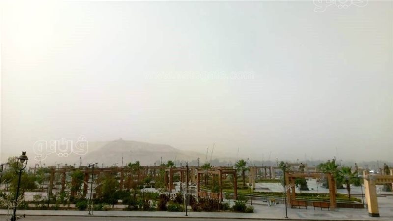 عاصفة ترابية فى أسوان